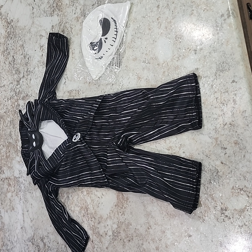 Jack skellington halloween costume size 0-6 months spirit halloween‎